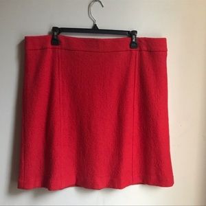 Red Ann Taylor Career Skirt